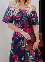 Load image into Gallery viewer, High Slit Floral Long Dress