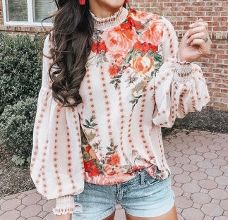 Floral Chiffon Blouse