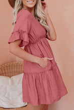 Load image into Gallery viewer, Pocketed Ruffle Tiered Dress
