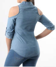 Load image into Gallery viewer, Denim Blouse
