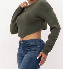 Load image into Gallery viewer, Olive Crop Top
