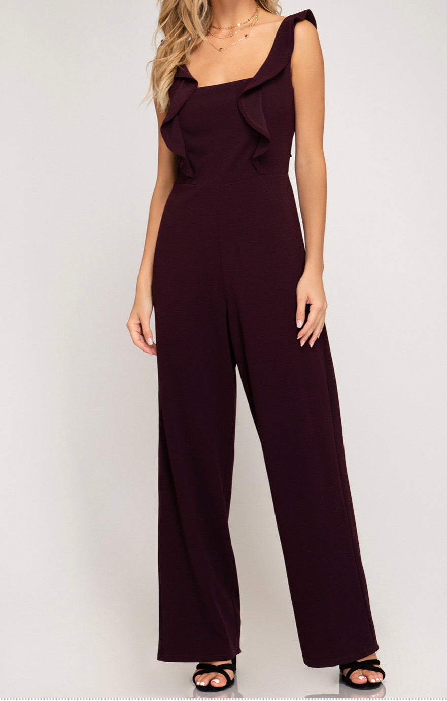 Ruffle jumpsuit