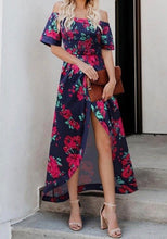 Load image into Gallery viewer, High Slit Floral Long Dress
