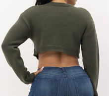 Load image into Gallery viewer, Olive Crop Top
