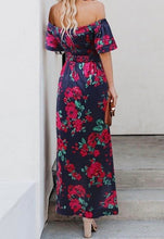 Load image into Gallery viewer, High Slit Floral Long Dress
