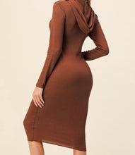 Load image into Gallery viewer, Chocolate Hoodie Dress
