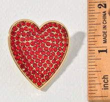 Load image into Gallery viewer, Rhinestone Heart Stud Earrings
