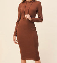 Load image into Gallery viewer, Chocolate Hoodie Dress
